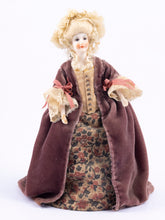 Load image into Gallery viewer, Dollhouse Miniature ~ Vintage 7 1/4&quot; Tall Porcelain Woman Doll - Larger Scale
