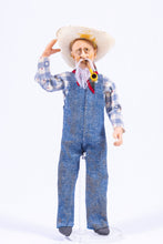 Load image into Gallery viewer, Dollhouse Miniature ~ Hand Sculpted Older Male  Doll As Farmer
