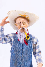 Load image into Gallery viewer, Dollhouse Miniature ~ Hand Sculpted Older Male  Doll As Farmer
