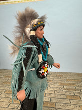 Load image into Gallery viewer, Artisan Handmade Porcelain Native American Chief Male Doll
