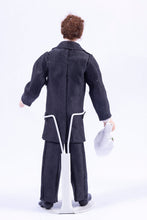 Load image into Gallery viewer, Dollhouse Miniature ~ Gentleman Doll with Bouquet of Flowers, Wearing a Suit
