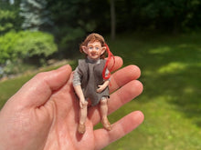 Load image into Gallery viewer, Porcelain Artisan Elf Little Boy Doll Christmas Santa Claus Holiday North Pole
