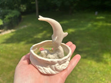 Load image into Gallery viewer, Dolphin White Fountain / Pond with Lilies &amp; Resin Water Garden Outdoor
