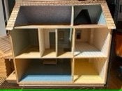 Load image into Gallery viewer, Dollhouse Miniature - Ponderosa Log Cabin Dollhouse And Garage - 1&quot; Scale
