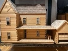 Load image into Gallery viewer, Dollhouse Miniature - Ponderosa Log Cabin Dollhouse And Garage - 1&quot; Scale
