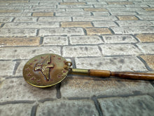 Load image into Gallery viewer, Dollhouse Miniature ~ Artisan Handmade Copper &amp; Wood Old Fashioned Camp Fire Popcorn Maker Americana Eagle
