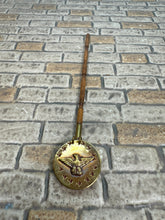 Load image into Gallery viewer, Dollhouse Miniature ~ Artisan Handmade Copper &amp; Wood Old Fashioned Camp Fire Popcorn Maker Americana Eagle
