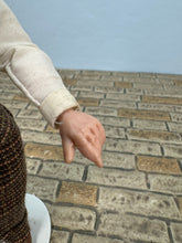 Load image into Gallery viewer, Dollhouse Miniature ~ Artisan Hand Sculpted Old Man With Suspenders Doll
