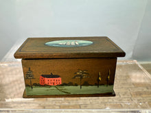 Load image into Gallery viewer, Dollhouse Miniature ~ Artisan Janet Bailey Signed OOAK Handpainted Green Chest
