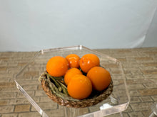 Load image into Gallery viewer, Dollhouse Miniature ~ Artisan Handmade Hand Woven Oranges Basket
