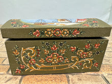 Load image into Gallery viewer, Vintage Artisan Handmade Hand Painted Nautical Chest
