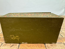 Load image into Gallery viewer, Vintage Artisan Handmade Hand Painted Nautical Chest
