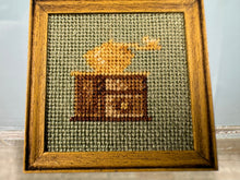 Load image into Gallery viewer, Dollhouse Miniature ~ Artisan Leslie Pinkston Signed Needlepoint Coffee Grinder
