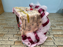 Load image into Gallery viewer, Dollhouse Miniature ~ Artisan Signed Handmade Decorated Pink Sewing Table
