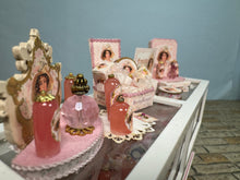 Load image into Gallery viewer, Dollhouse Miniature ~  Artisan Decorated Women&#39;s Luxury Perfume Display Cabinet
