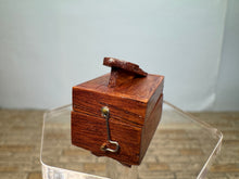 Load image into Gallery viewer, Dollhouse Miniature ~ Artisan Handmade Wooden Shoe Shine Cleaning Shinebox
