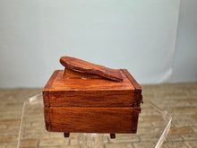 Load image into Gallery viewer, Dollhouse Miniature ~ Artisan Handmade Wooden Shoe Shine Cleaning Shinebox
