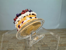 Load image into Gallery viewer, Dollhouse Miniature ~ Artisan Handmade Mixed Berry Cake

