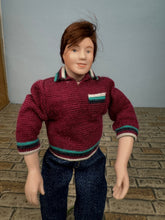 Load image into Gallery viewer, Dollhouse Miniature ~ Artisan Handmade Porcelain Modern Male Man Doll
