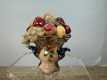 Load image into Gallery viewer, Dollhouse Miniature ~ Artisan Vince Stapleton Handmade Blue Porcelain Fruit Bowl
