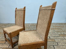 Load image into Gallery viewer, Dollhouse Miniature ~ Artisan Handmade Southwestern Leather Hide Chair Set
