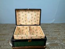 Load image into Gallery viewer, Dollhouse Miniature ~ Artisan Signed Handmade Green Chest

