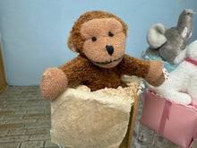Load image into Gallery viewer, Dollhouse Miniature ~ Artisan Handmade Stuffed Animal Present Boxes
