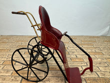 Load image into Gallery viewer, Dollhouse Miniature ~ Vintage Artisan CYR Handmade Metal Stroller / Carriage Made In England
