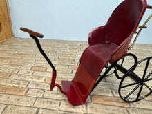 Load image into Gallery viewer, Dollhouse Miniature ~ Vintage Artisan CYR Handmade Metal Stroller / Carriage Made In England
