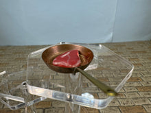 Load image into Gallery viewer, Dollhouse Miniature ~ Artisan Handmade Copper Pan Searing T-Bone Steak
