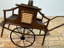 Load image into Gallery viewer, Dollhouse Miniature ~ Vintage Artisan CYR Handmade Metal Carriage
