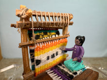 Load image into Gallery viewer, Dollhouse Miniature ~ Artisan Handmade Native American Doll Making Blankets Southwestern
