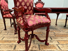 Load image into Gallery viewer, Dollhouse Miniature ~ Vintage Bespaq 5 Piece Mahogany Formal Dining Room Set
