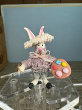 Load image into Gallery viewer, Dollhouse Miniature ~ Vintage Artisan Handmade Clay Artist Bunny
