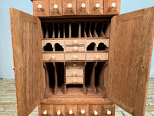 Load image into Gallery viewer, Dollhouse Miniature ~ Vintage Artisan Handmade 33 Drawer Wooden OOAK Office File Cabinet
