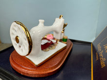 Load image into Gallery viewer, Dollhouse Miniature ~ Sewing Machine Reutter Porcelain Germany
