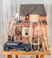 Load image into Gallery viewer, Dollhouse Miniature - Spooky Dollhouse By Ursula Sauerberg
