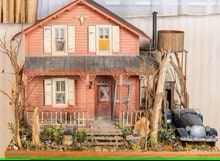 Load image into Gallery viewer, Dollhouse Miniature - Spooky Dollhouse By Ursula Sauerberg
