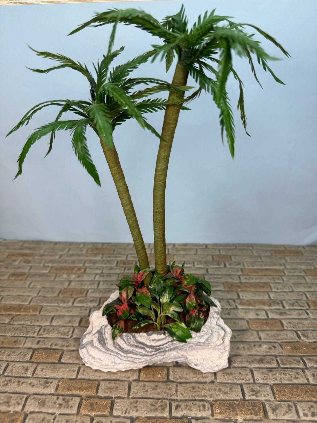 Dollhouse Miniature ~ Artisan Handmade Palm Trees Florida Landscaping