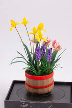 Load image into Gallery viewer, Dollhouse Miniature ~ Flowers in Al Chandronnait Basket by Paula Gilhooley
