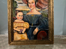 Load image into Gallery viewer, Dollhouse Miniature ~ Artist AES Victorian Woman &amp; Child Painting
