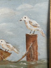 Load image into Gallery viewer, Dollhouse Miniature ~ Artist B. Ricks 1987 Seaguls Oil Painting Original
