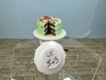 Load image into Gallery viewer, Dollhouse Miniature ~ Artisan Handmade Signed Mint Chocolate Cake
