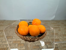 Load image into Gallery viewer, Dollhouse Miniature ~ Artisan Handmade Hand Woven Oranges Basket
