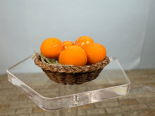 Load image into Gallery viewer, Dollhouse Miniature ~ Artisan Handmade Hand Woven Oranges Basket
