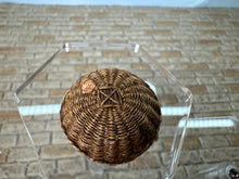 Load image into Gallery viewer, Dollhouse Miniature ~ Artisan Handmade Hand Woven Oranges Basket
