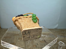 Load image into Gallery viewer, Dollhouse Miniature ~ Artisan Handmade Signed Fruit Basket
