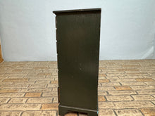 Load image into Gallery viewer, Vintage Artisan Handmade Hand Painted Wooden Dark Green OOAK Dresser
