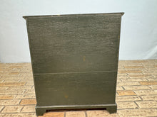 Load image into Gallery viewer, Vintage Artisan Handmade Hand Painted Wooden Dark Green OOAK Dresser

