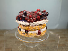 Load image into Gallery viewer, Dollhouse Miniature ~ Artisan Handmade Mixed Berry Cake
